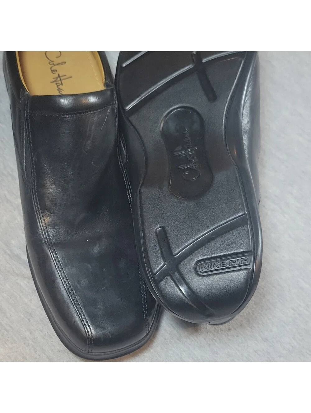 Cole Haan Black Leather Slip-On Dress Loafer  Men’s 10